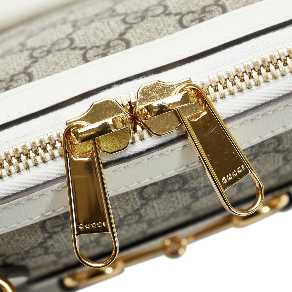 Gucci Small GG Supreme Horsebit 1955 Satchel