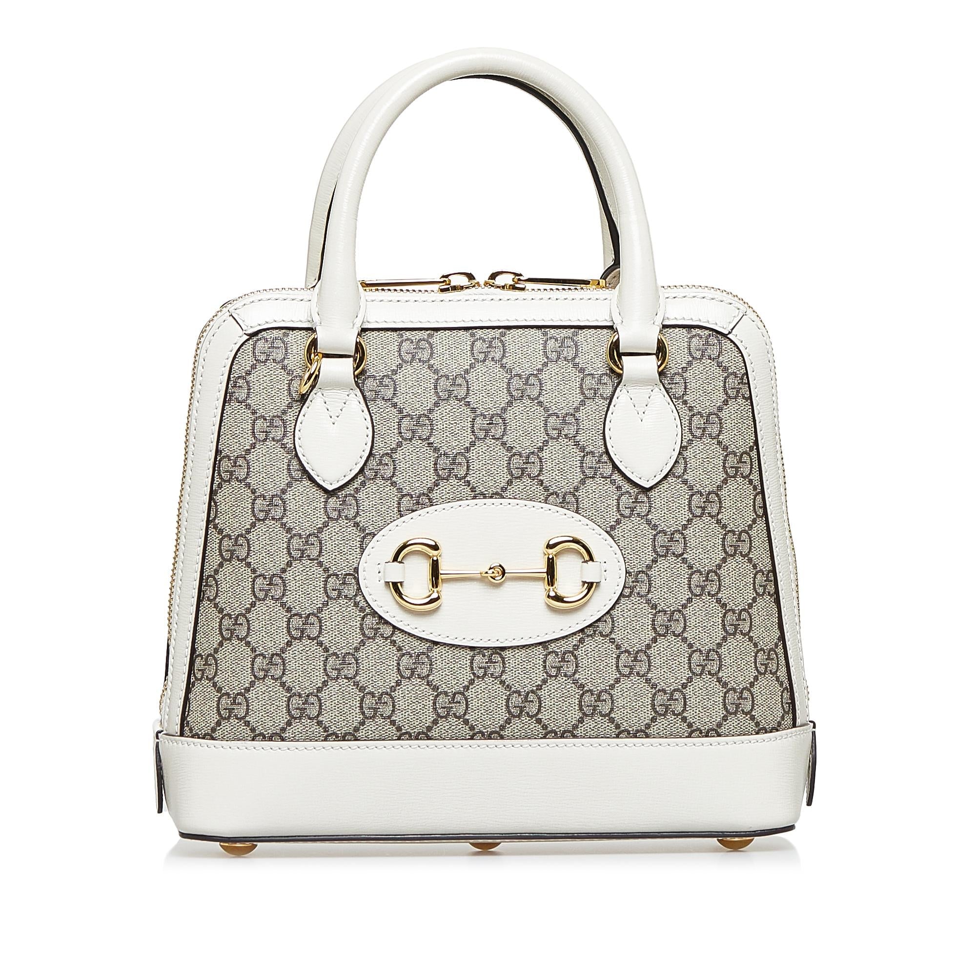 Gucci Small GG Supreme Horsebit 1955 Satchel