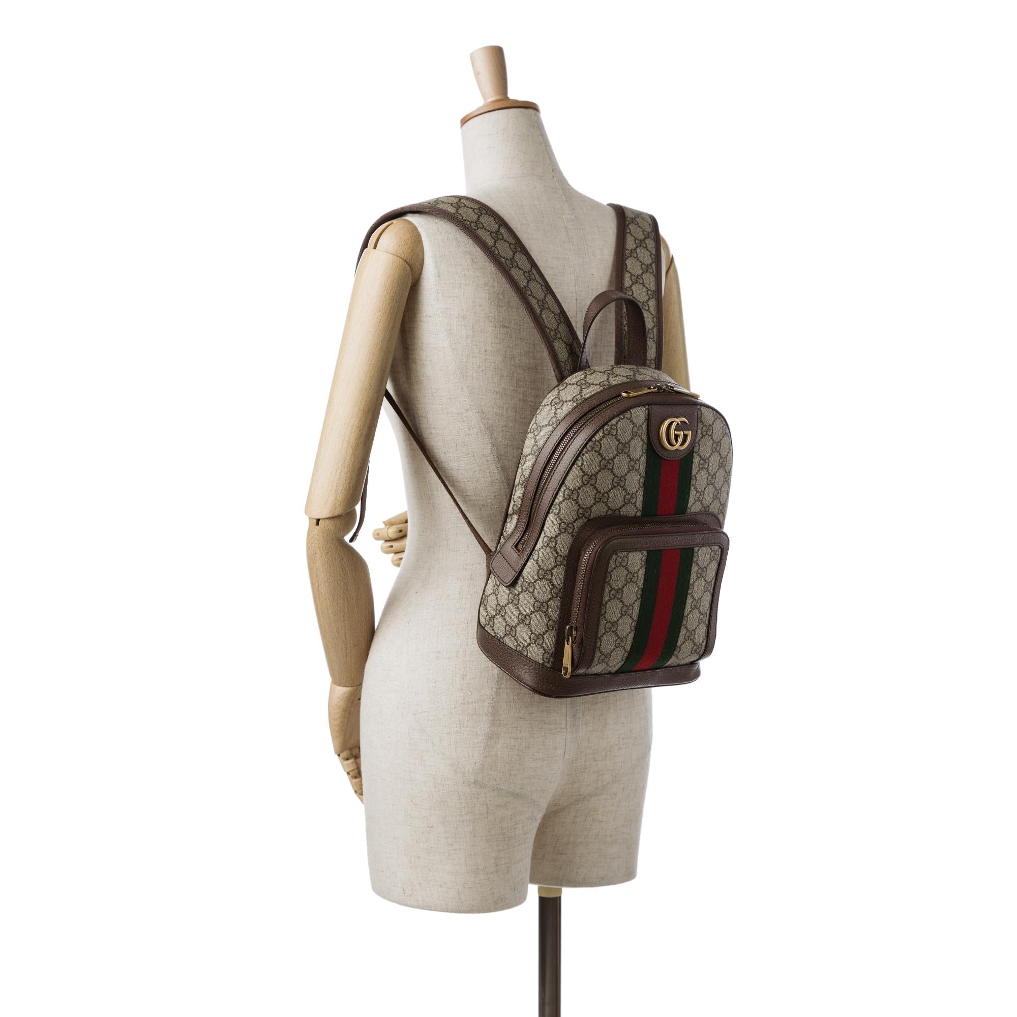 Gucci Small GG Supreme Ophidia Backpack (SHG-rYFla2)