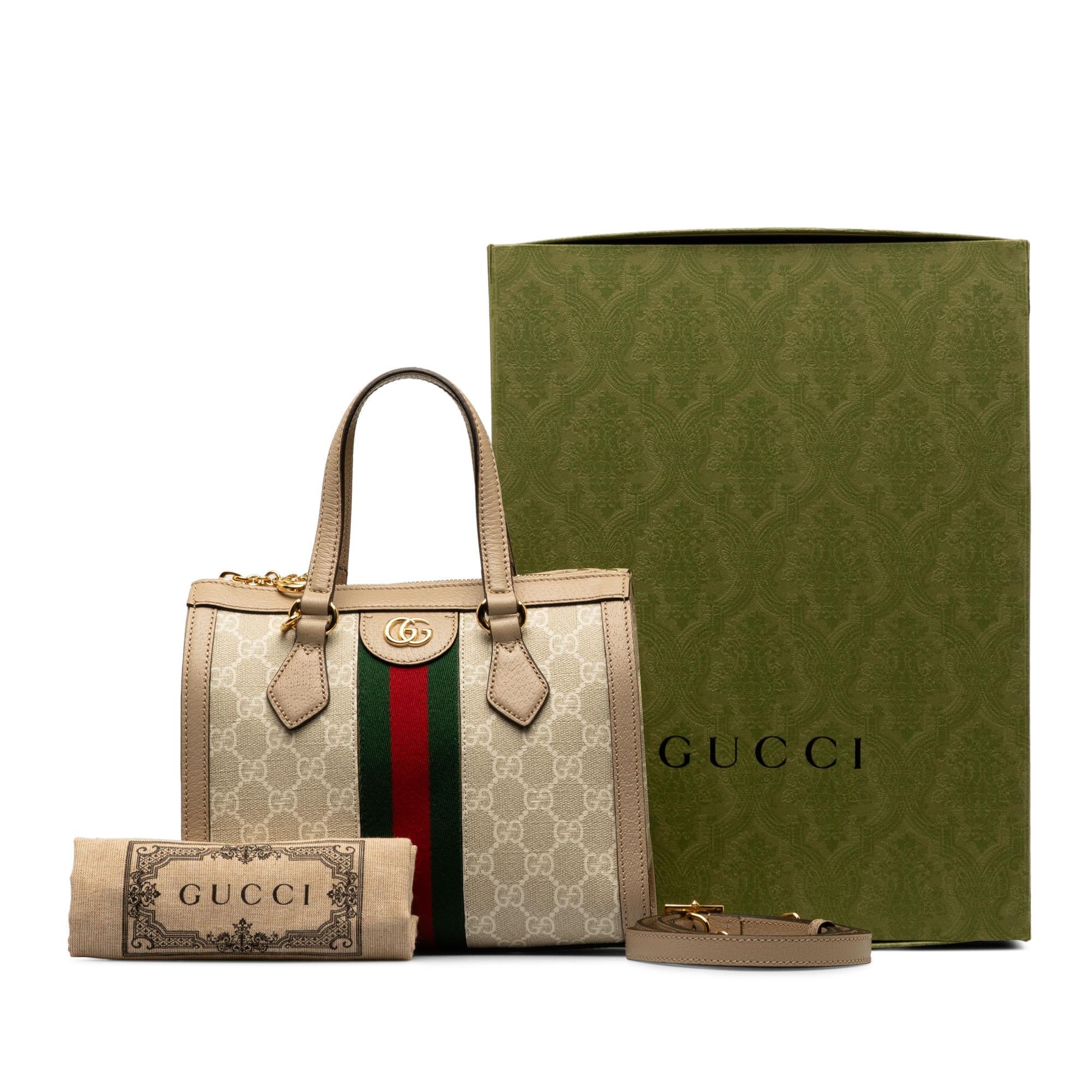 Gucci Small GG Supreme Ophidia Satchel (SHG-gSeSoW)