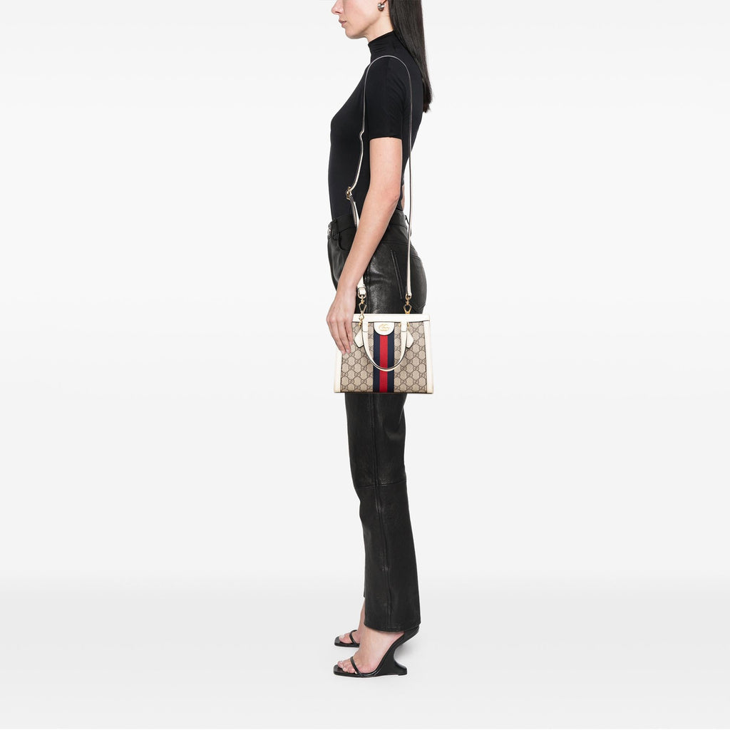 Gucci Small GG Supreme Ophidia Satchel