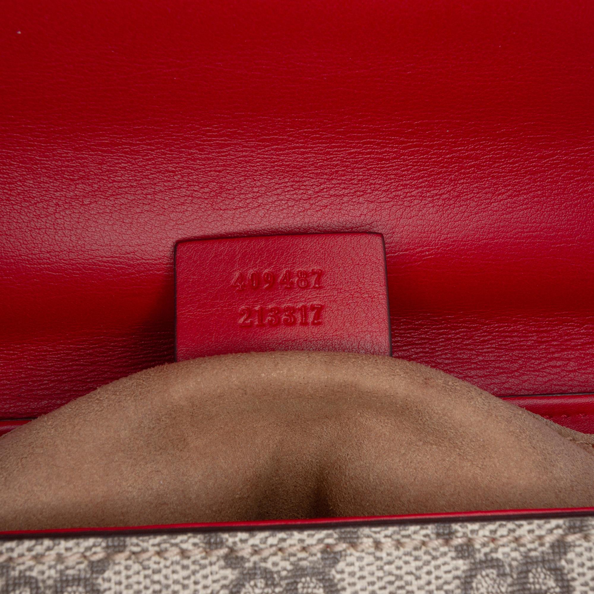 Gucci Small GG Supreme Padlock Crossbody