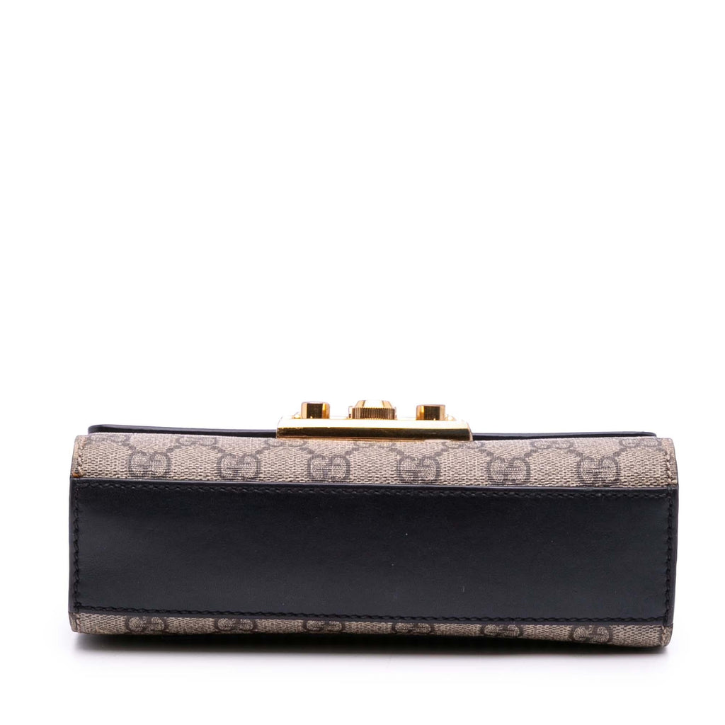 Gucci Small GG Supreme Padlock Crossbody