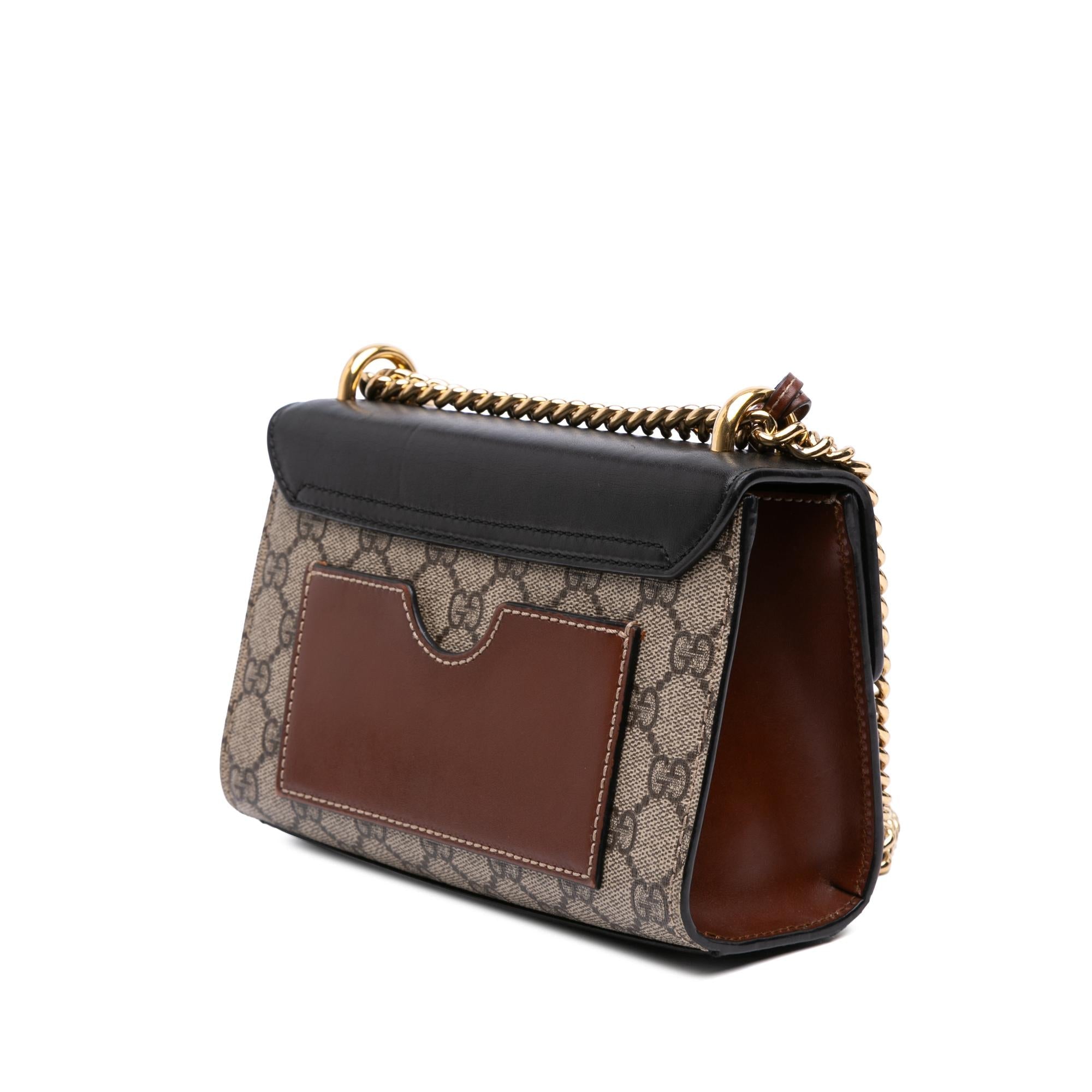 Gucci Small GG Supreme Padlock Crossbody