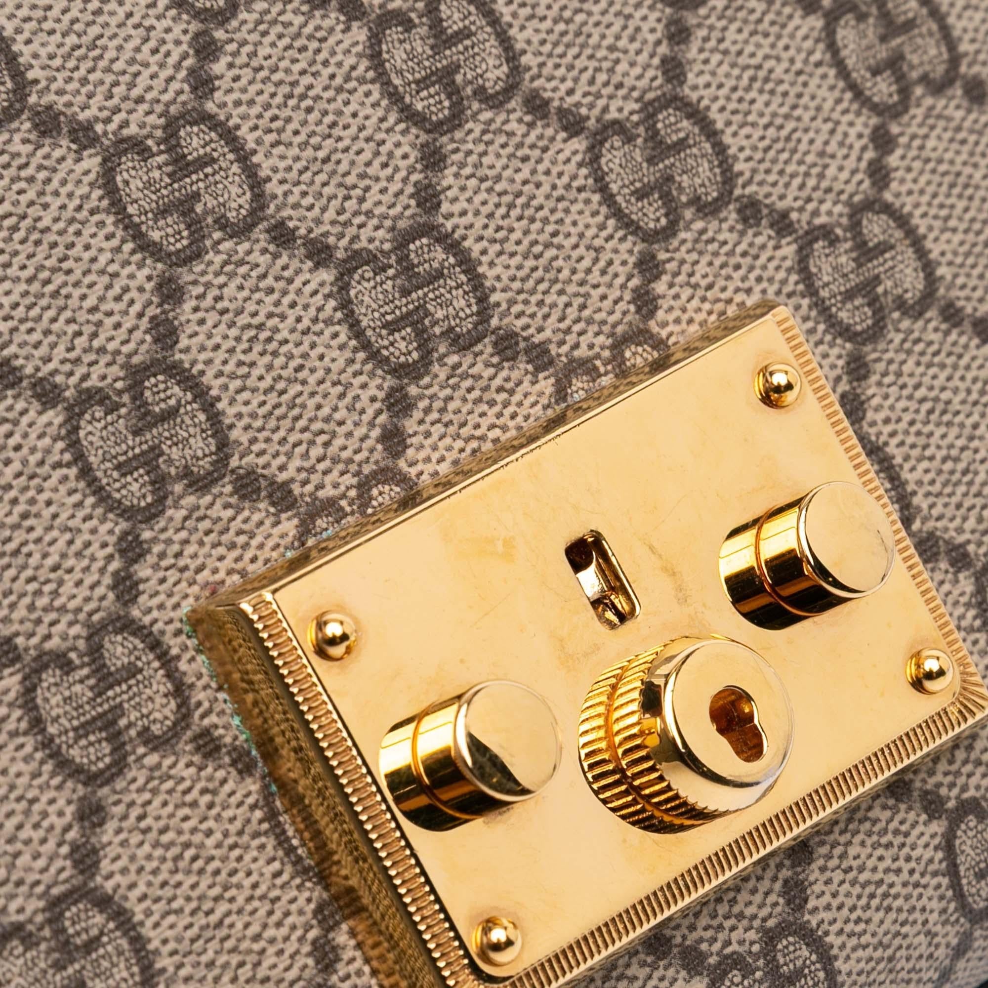 Gucci Small GG Supreme Padlock Crossbody