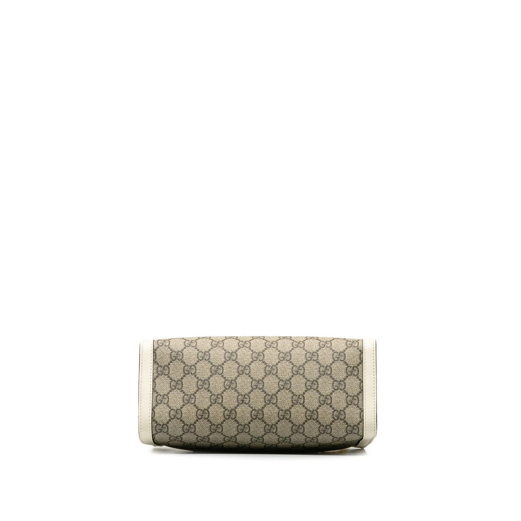 Gucci Small GG Supreme Padlock Tote (SHG-QfnOzS)