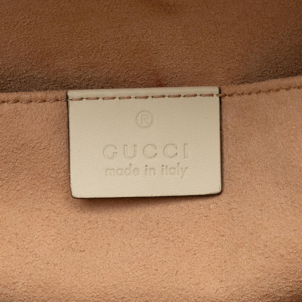Gucci Small GG Supreme Padlock Tote (SHG-QfnOzS)