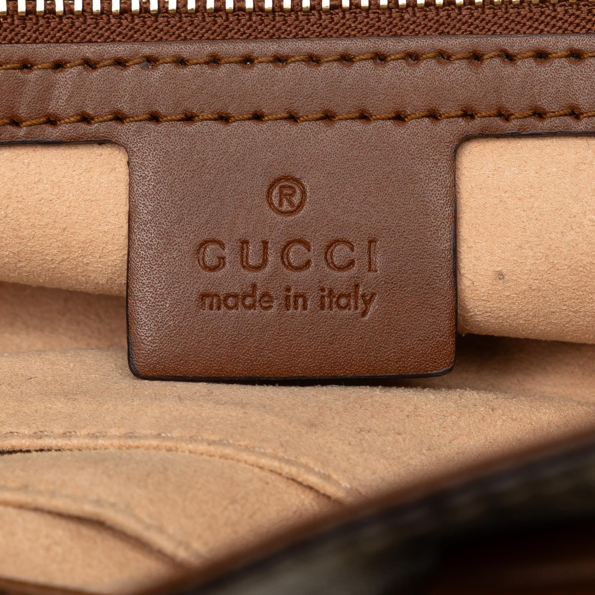 Gucci Small GG Supreme Satchel (SHG-yrNoBg)