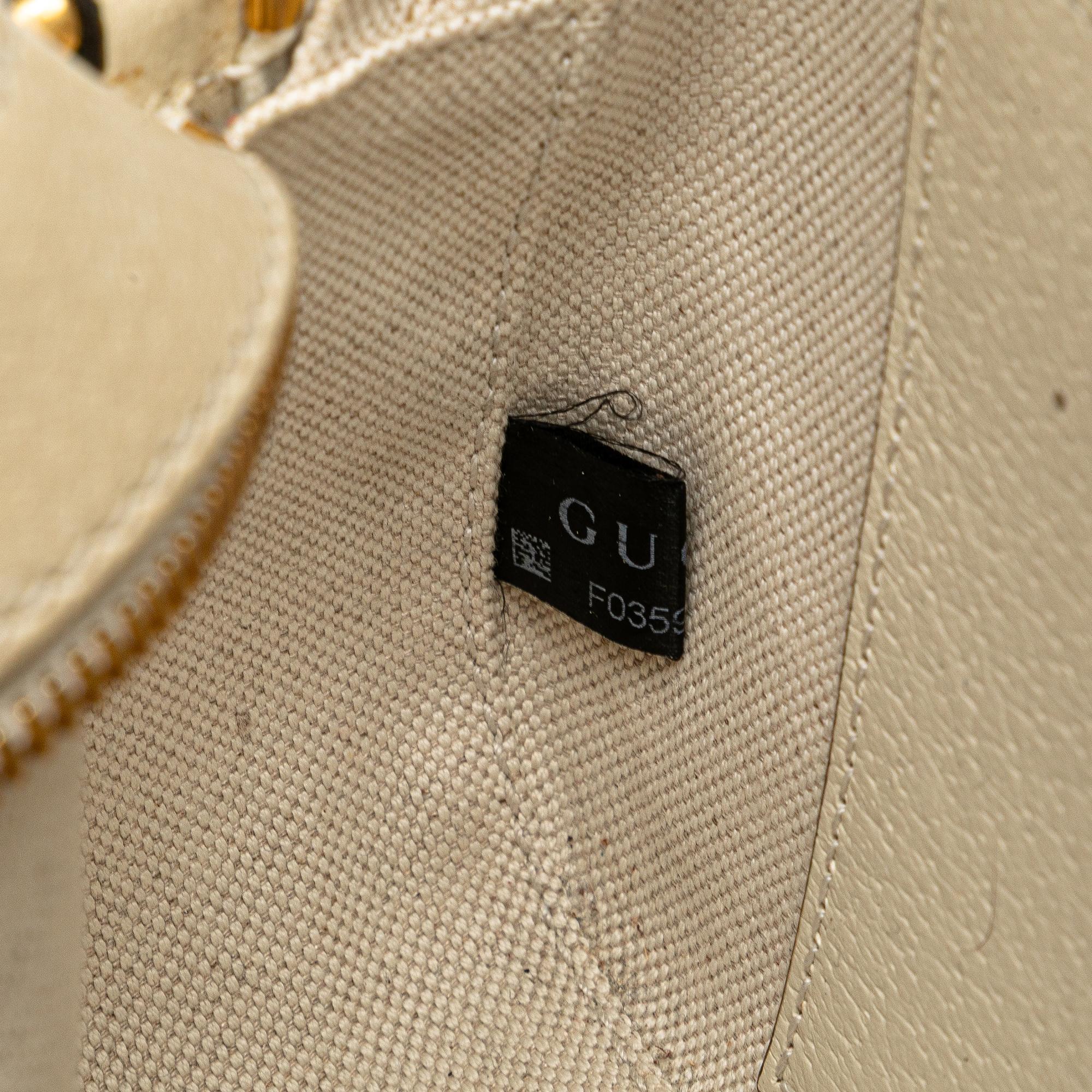 Gucci Small GG Supreme Textured Calfskin Web Ophidia Camera Bag