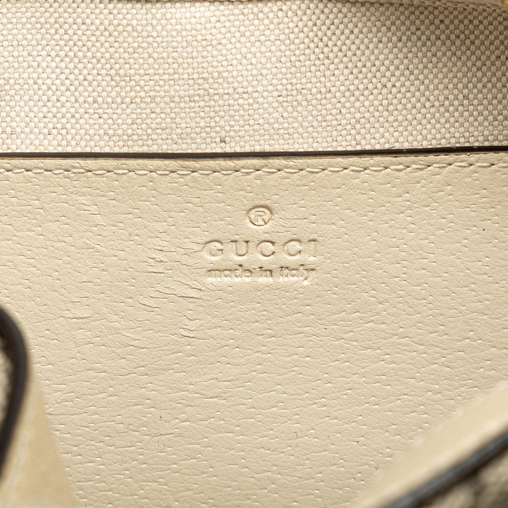 Gucci Small GG Supreme Textured Calfskin Web Ophidia Camera Bag