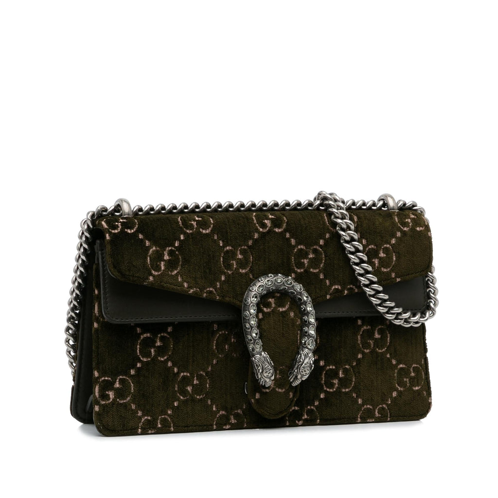 Gucci Small GG Velvet Dionysus Shoulder  Bag (SHG-kiB2ot)