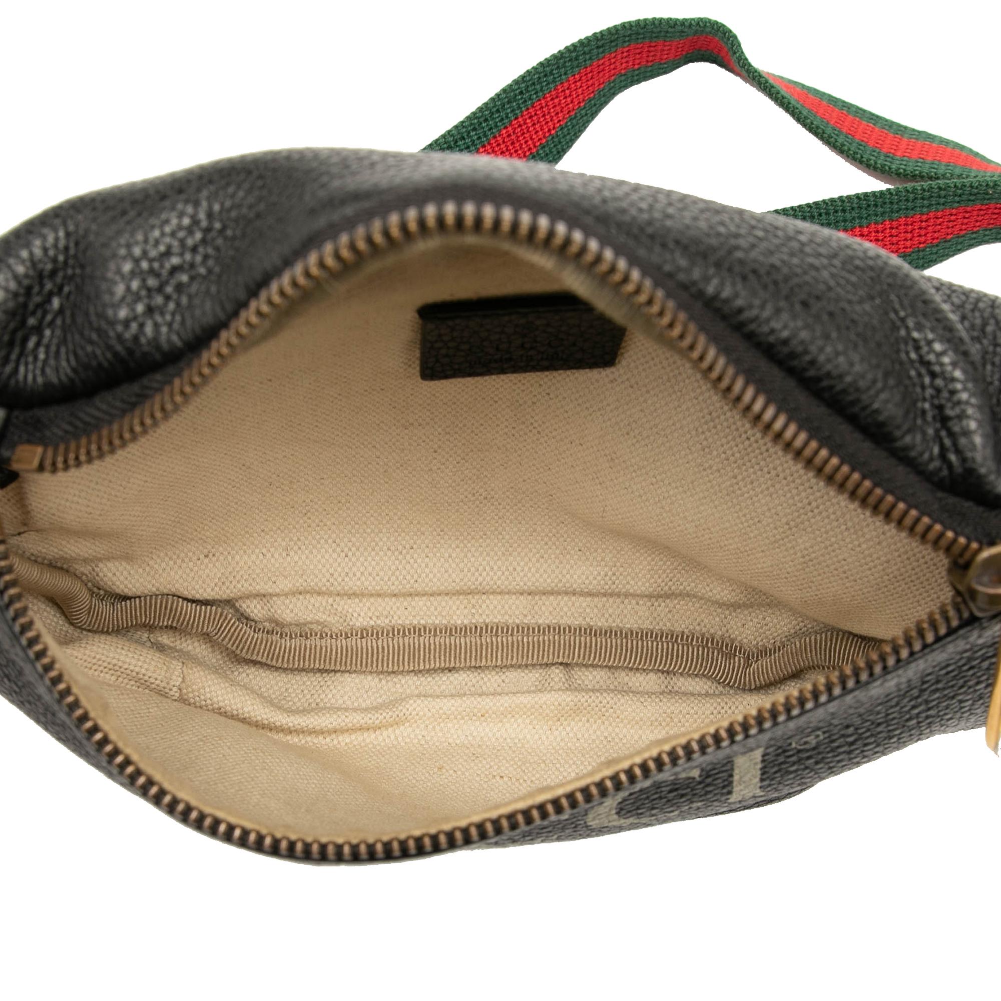 Gucci Small Grained Calfskin Logo Belt Bag