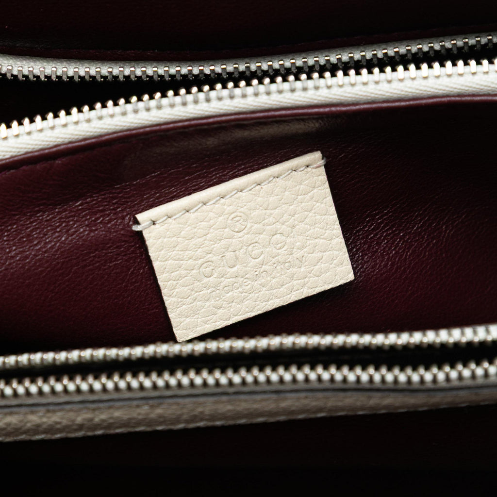 Gucci Small Grained Calfskin Zumi Top Handle Bag