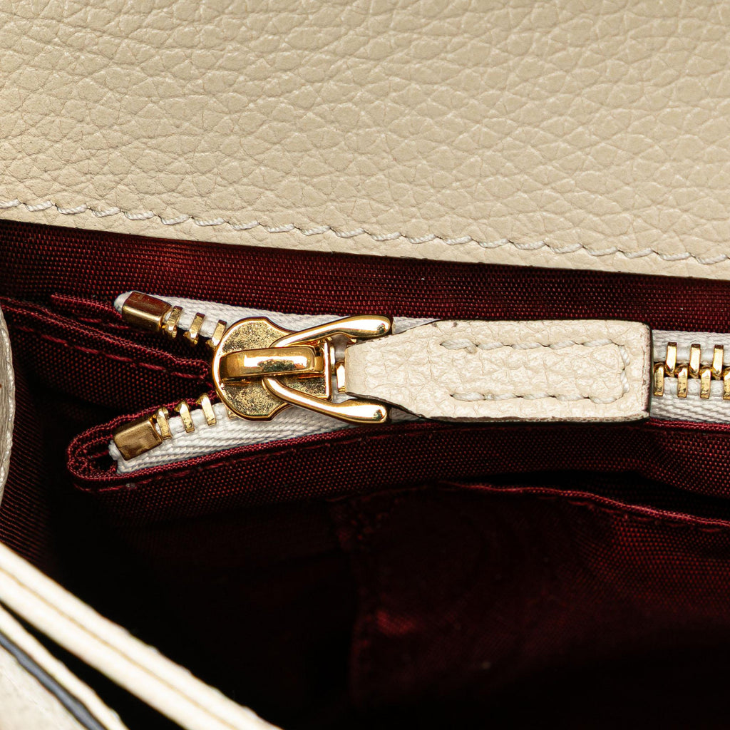 Gucci Small Grainy Calfskin Zumi Flap Crossbody