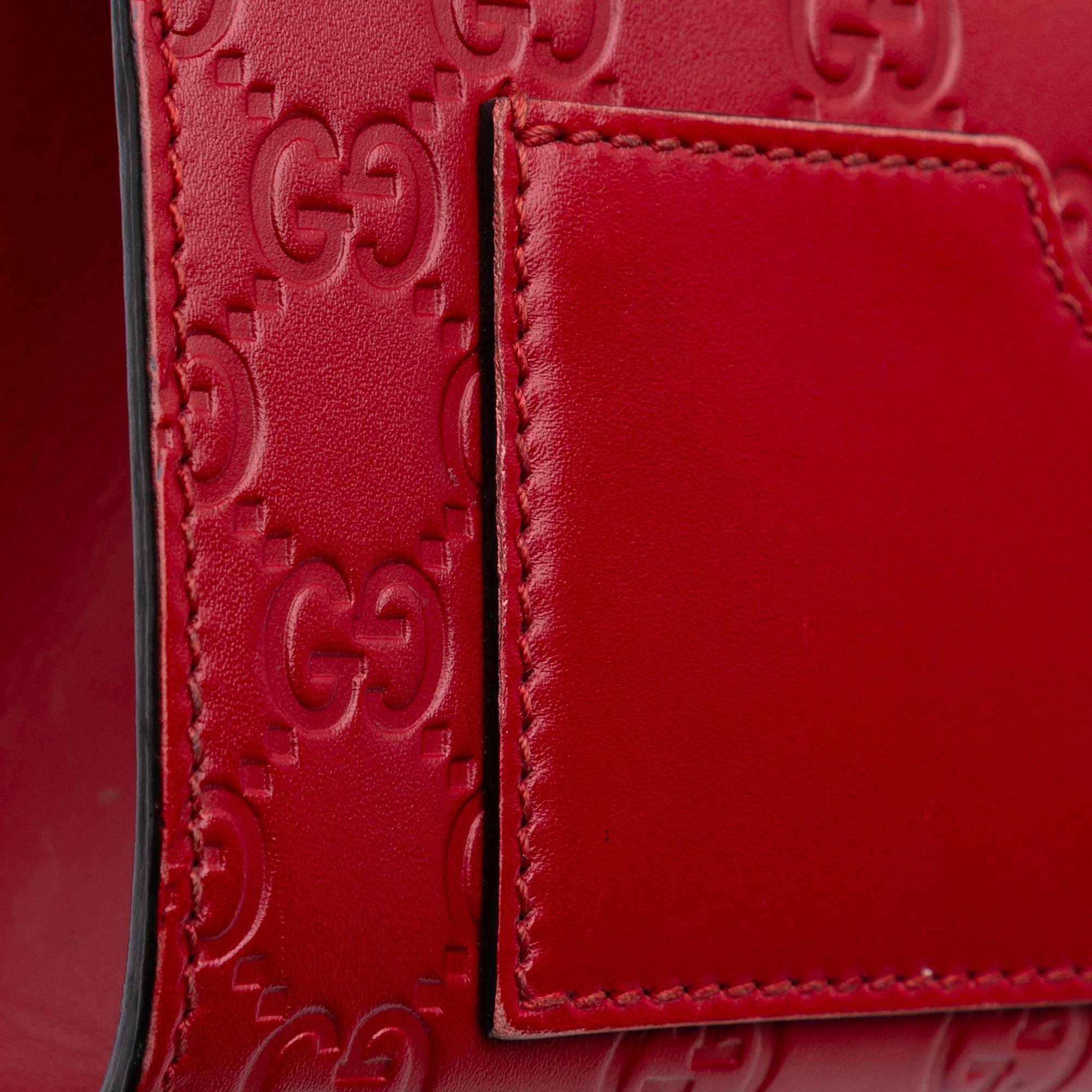 Gucci Small Guccissima Padlock Crossbody