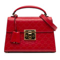 Gucci Small Guccissima Padlock Satchel