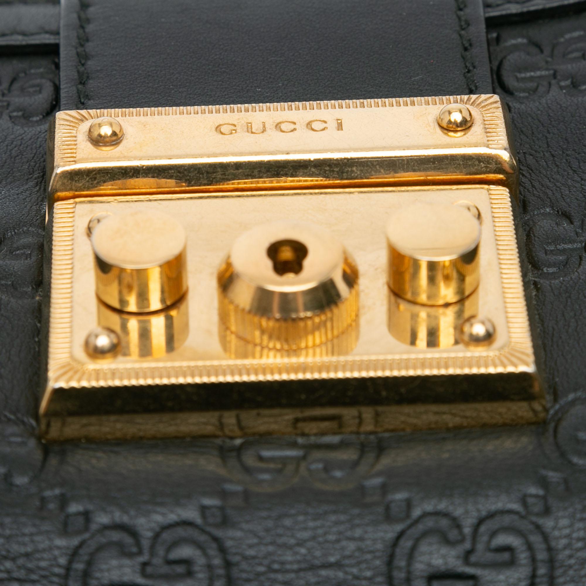 Gucci Small Guccissima Padlock Tote (SHG-xLAbOa)