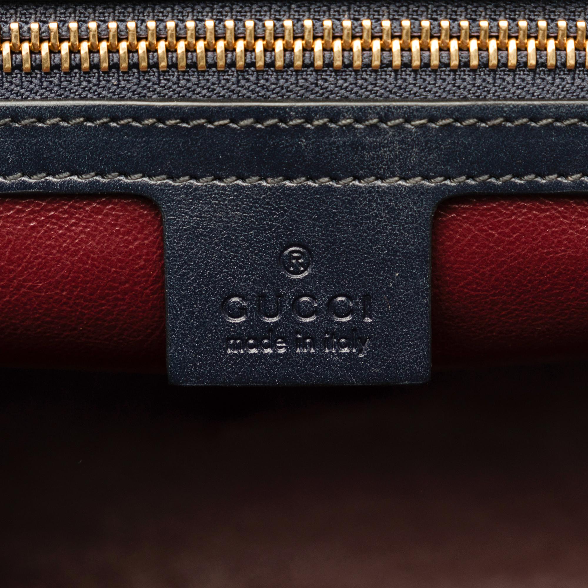 Gucci Small Horsebit 1955 Canvas Top Handle (SHG-7XpLq2)