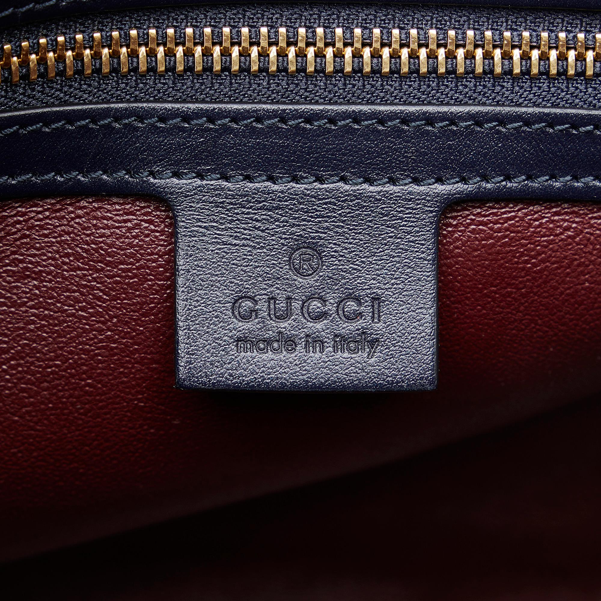 Gucci Small Horsebit 1955 Canvas Top Handle (SHG-hasten)