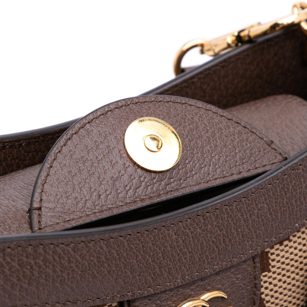 Gucci Small Jumbo GG Canvas Bamboo Diana Satchel
