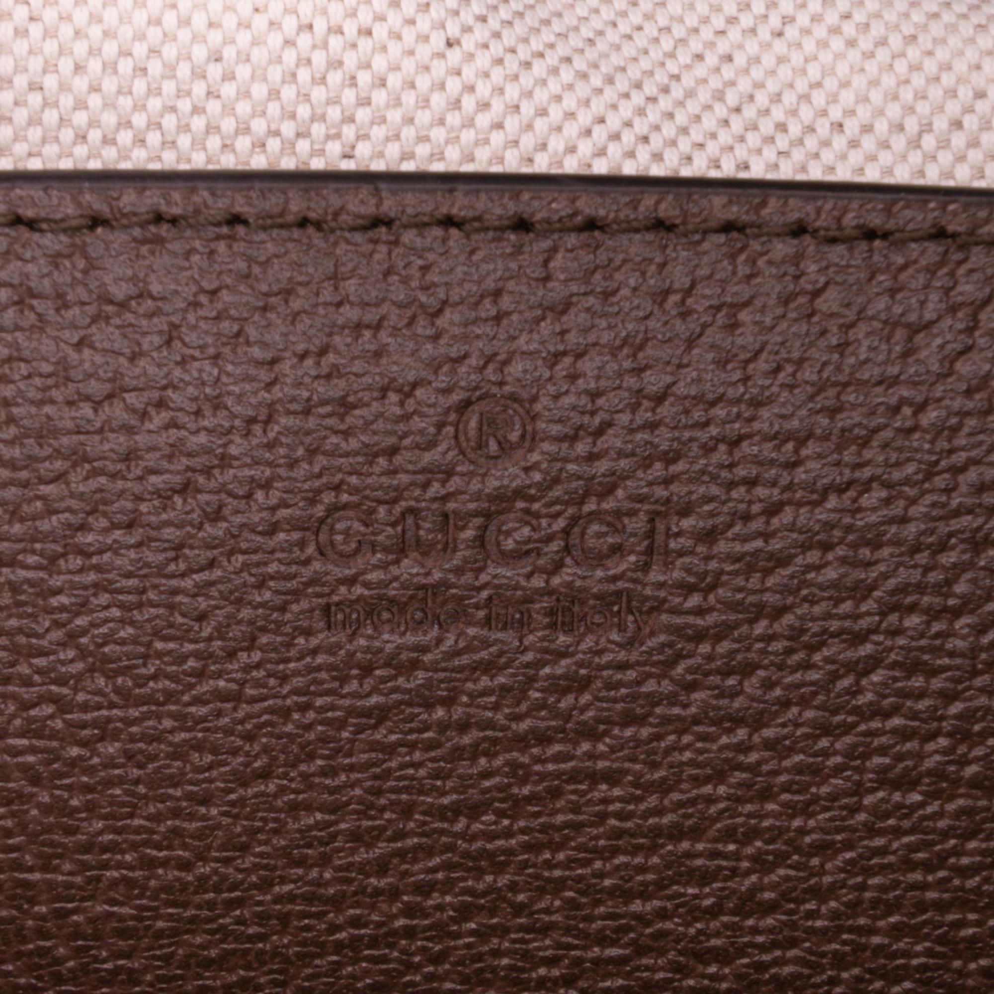 Gucci Small Jumbo GG Canvas Bamboo Diana Satchel