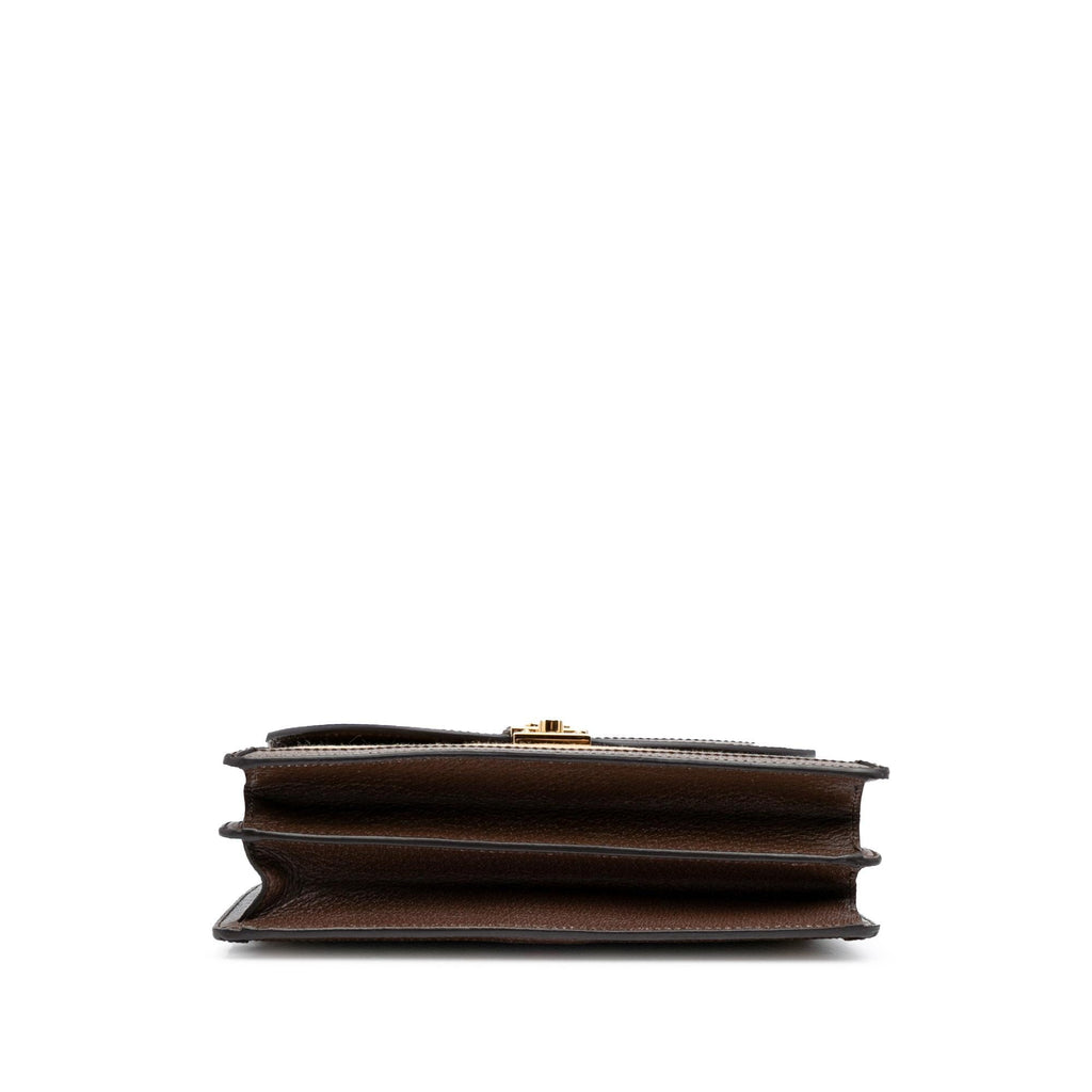 Gucci Small Jumbo GG Canvas Web Ophidia Top Handle Flap