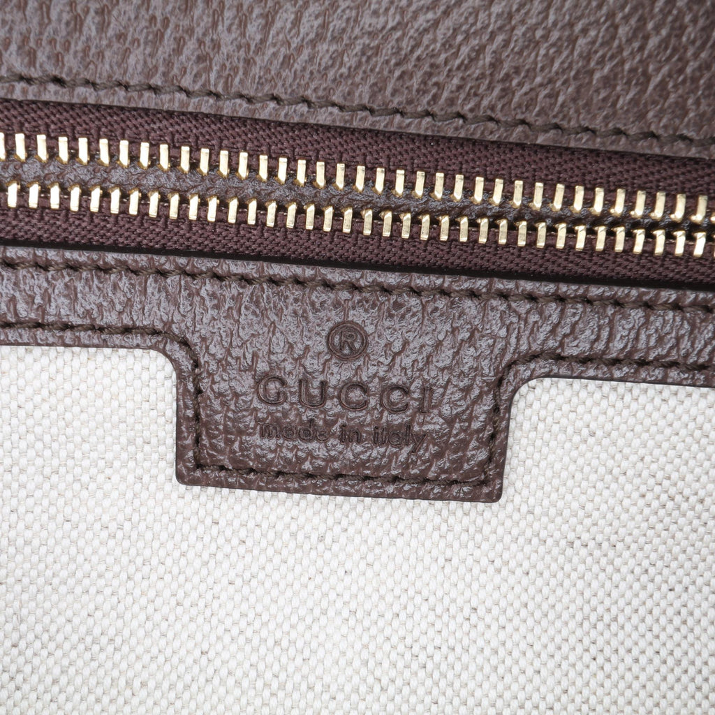 Gucci Small Jumbo GG Canvas Web Ophidia Top Handle Flap