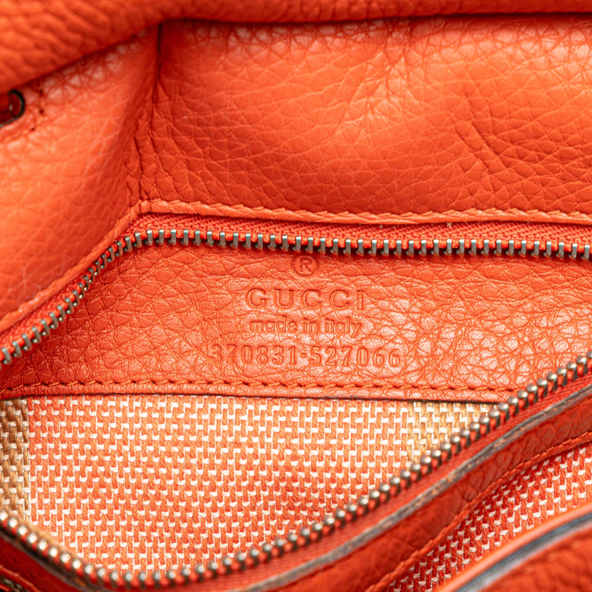 Gucci Small Leather Bamboo Daily Satchel
