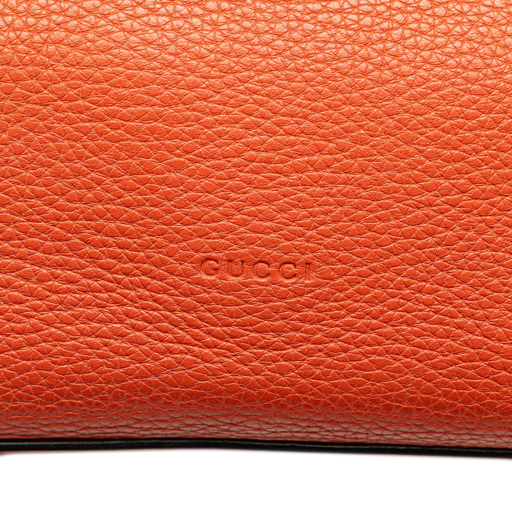 Gucci Small Leather Bamboo Daily Satchel