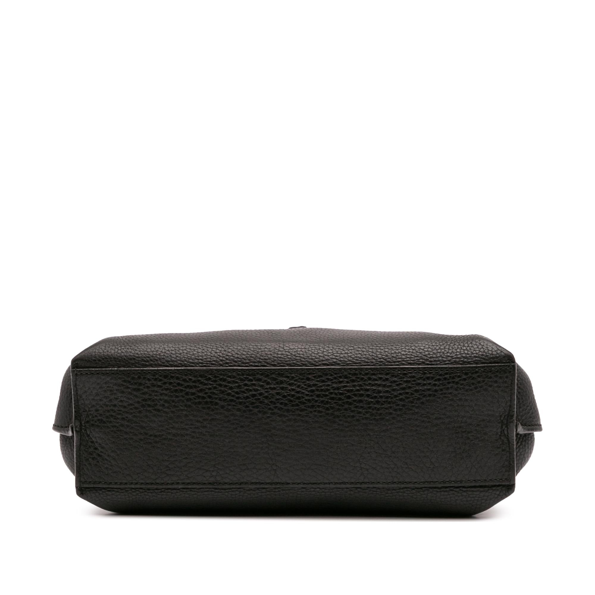 Gucci Small Leather Bamboo Daily Satchel