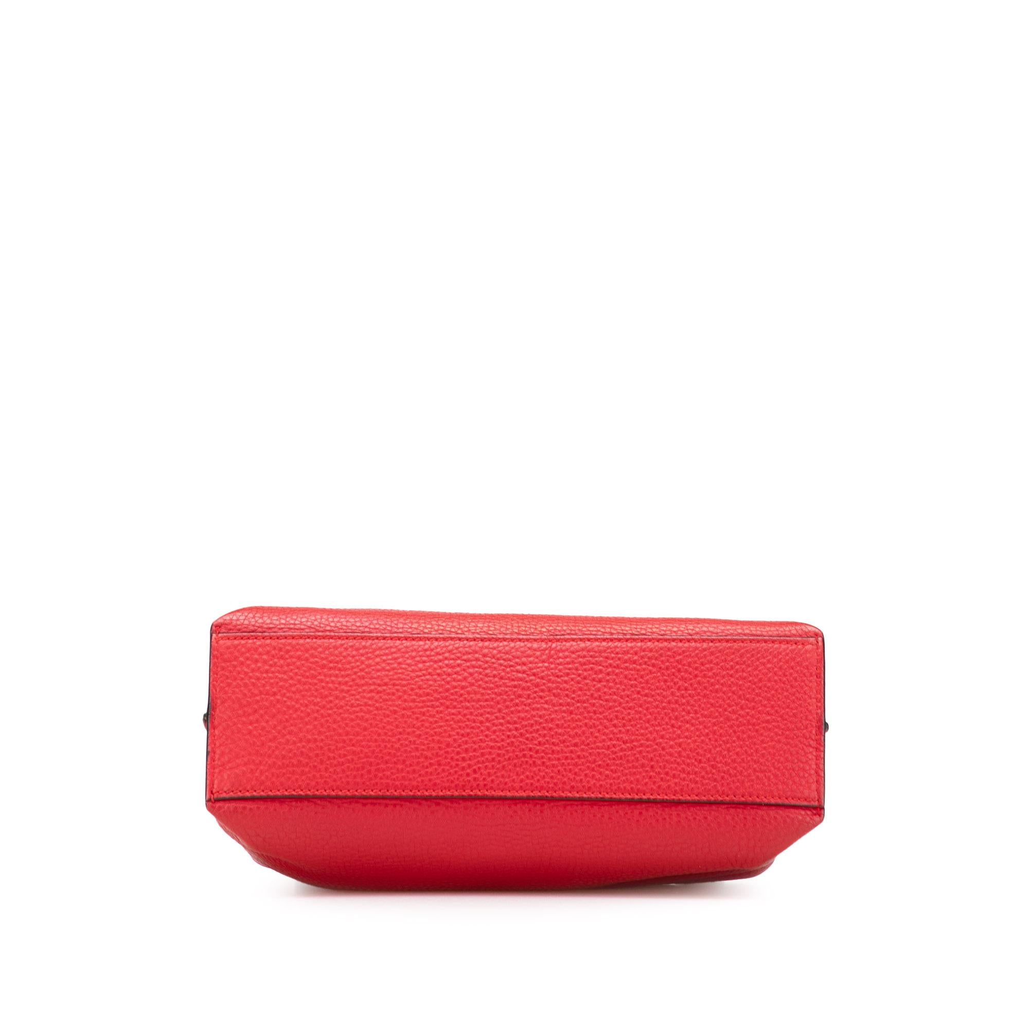Gucci Small Leather Bamboo Daily Satchel