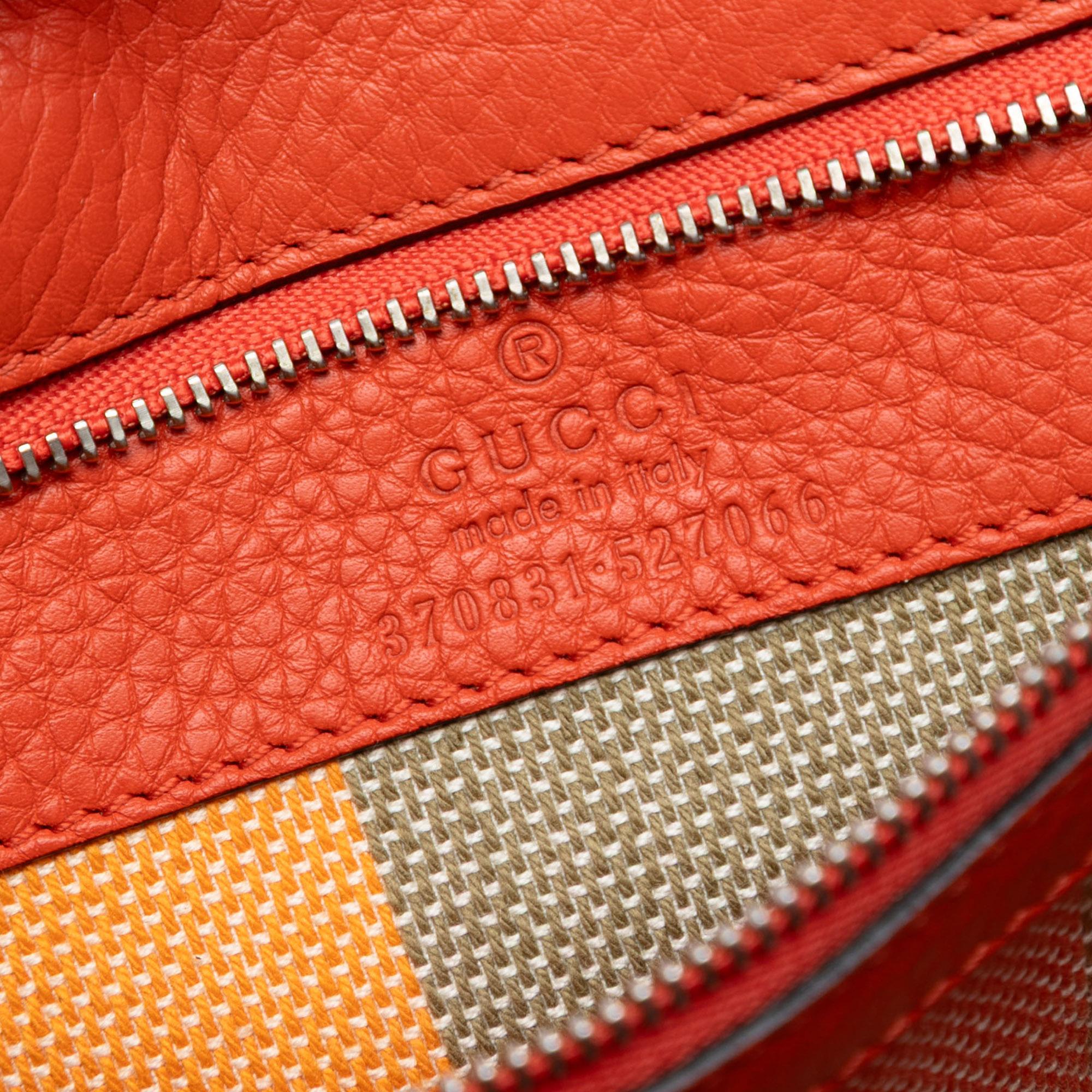 Gucci Small Leather Bamboo Daily Satchel