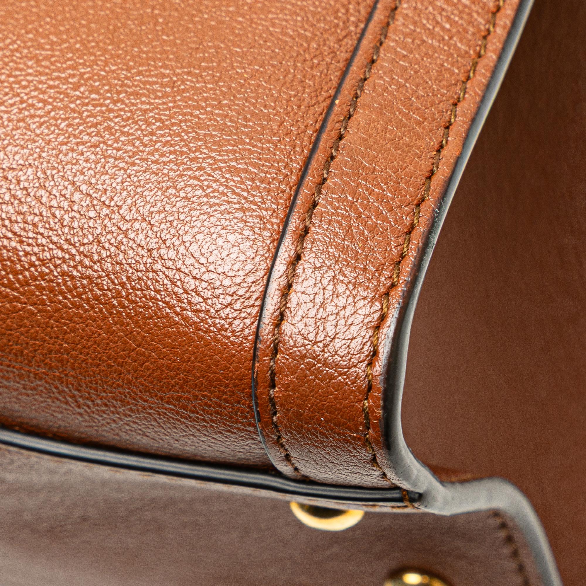 Gucci Small Leather Bamboo Diana Satchel