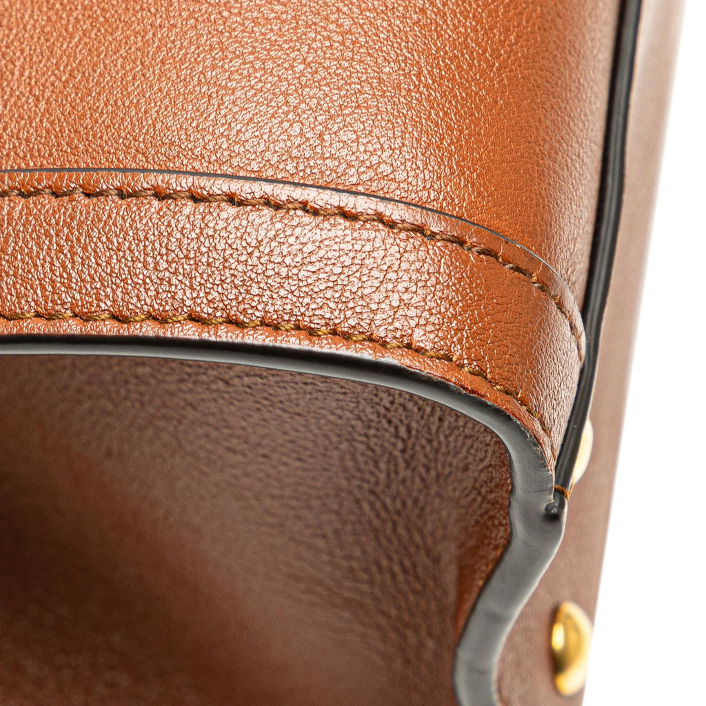 Gucci Small Leather Bamboo Diana Satchel