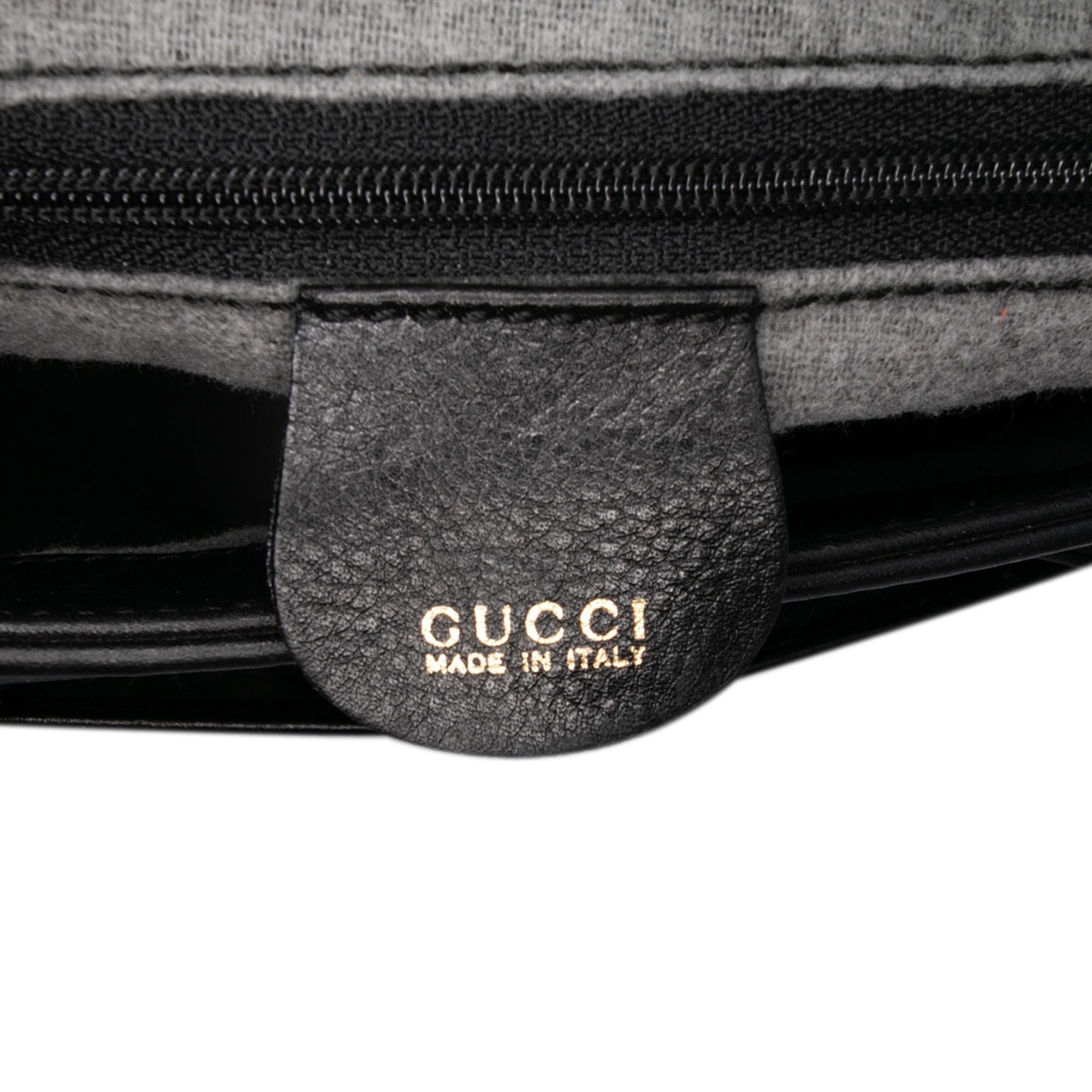 Gucci Small Leather Bamboo Satchel