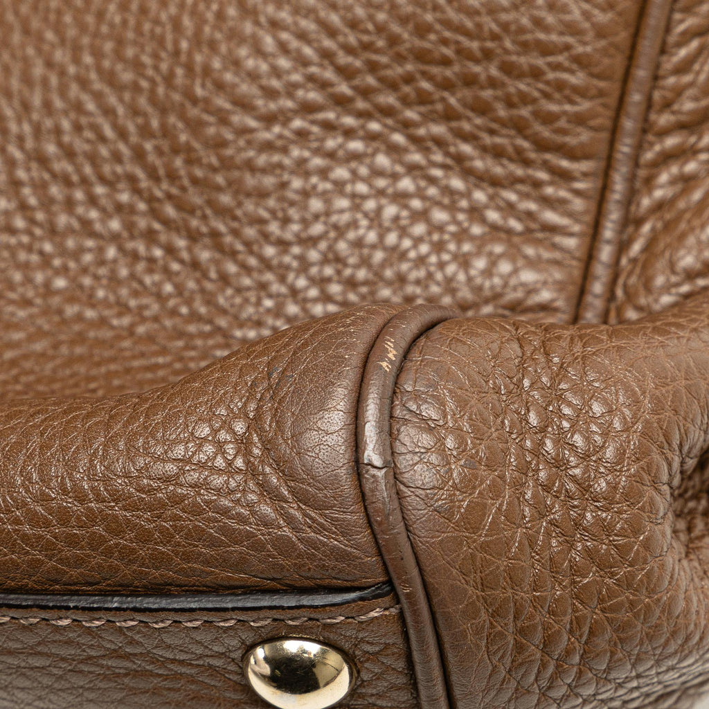Gucci Small Leather Bamboo Shopper Satchel (SHG-qXAgyf)