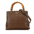 Gucci Small Leather Bamboo Shopper Satchel (SHG-qXAgyf)