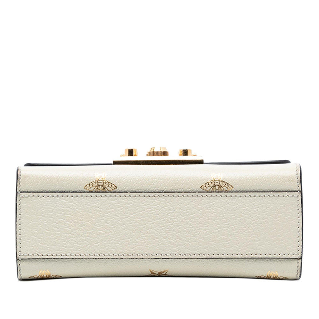 Gucci Small Leather Bee Star Padlock Crossbody