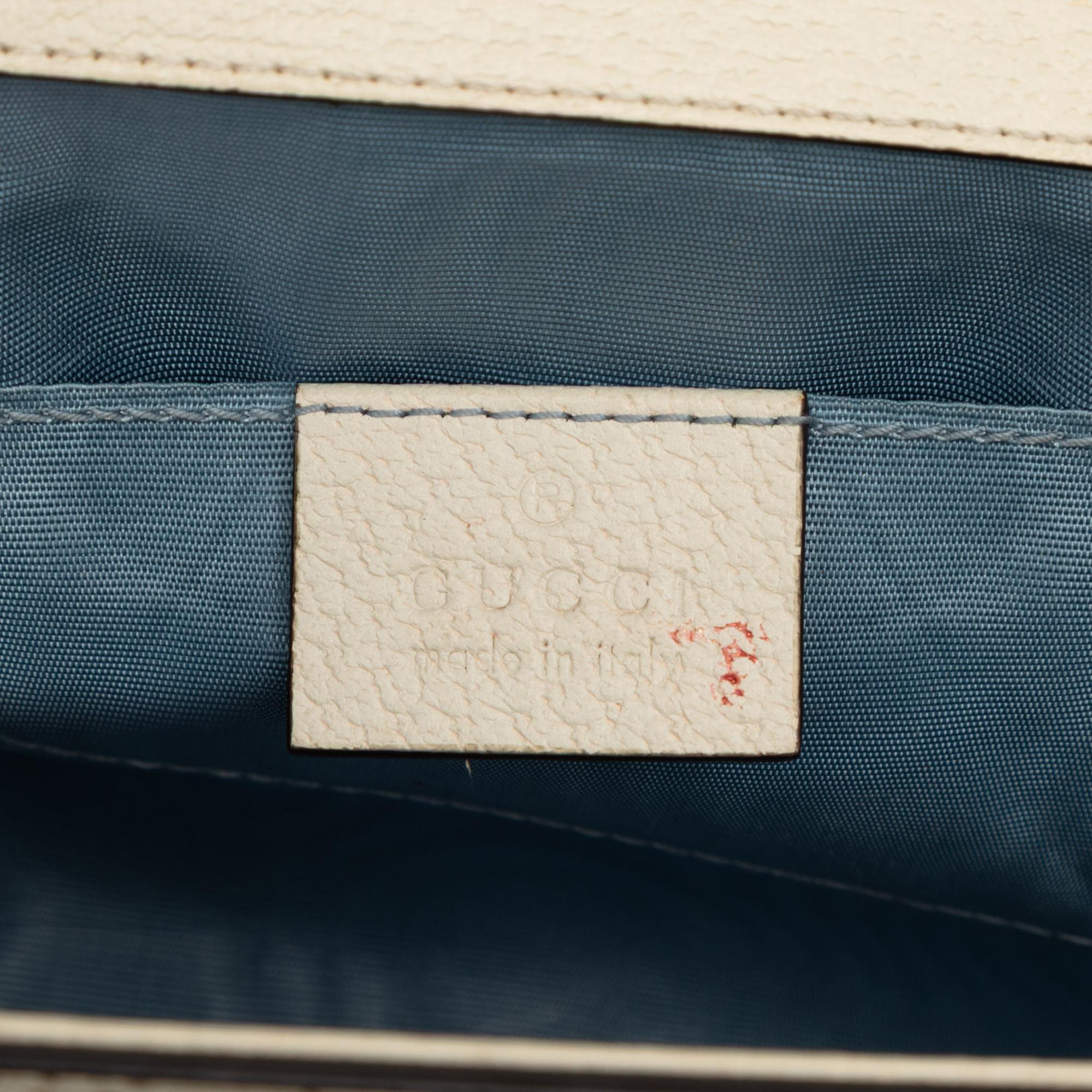 Gucci Small Leather Bee Star Padlock Crossbody