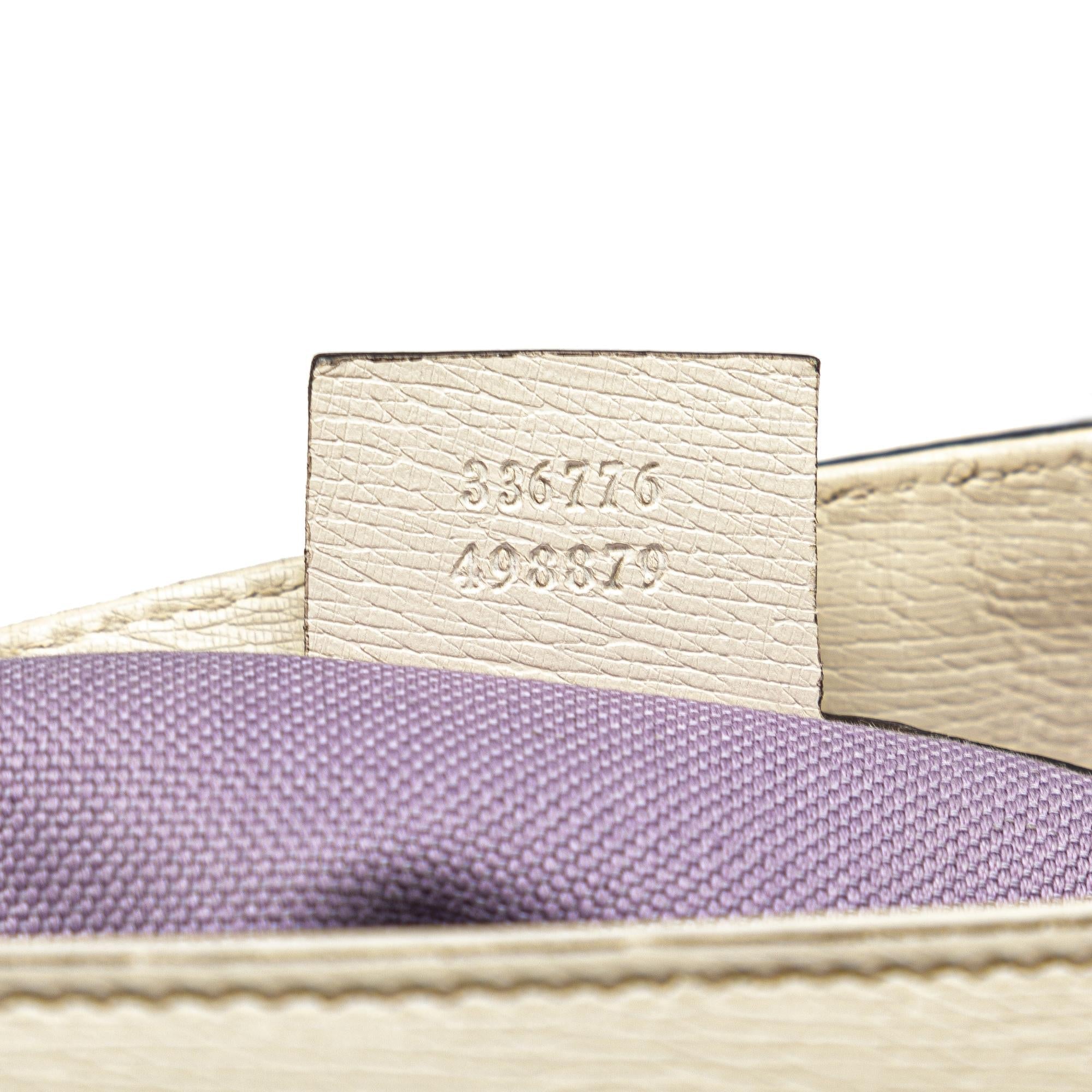 Gucci Small Leather Flora Nice Tote (SHG-PeGDJg)