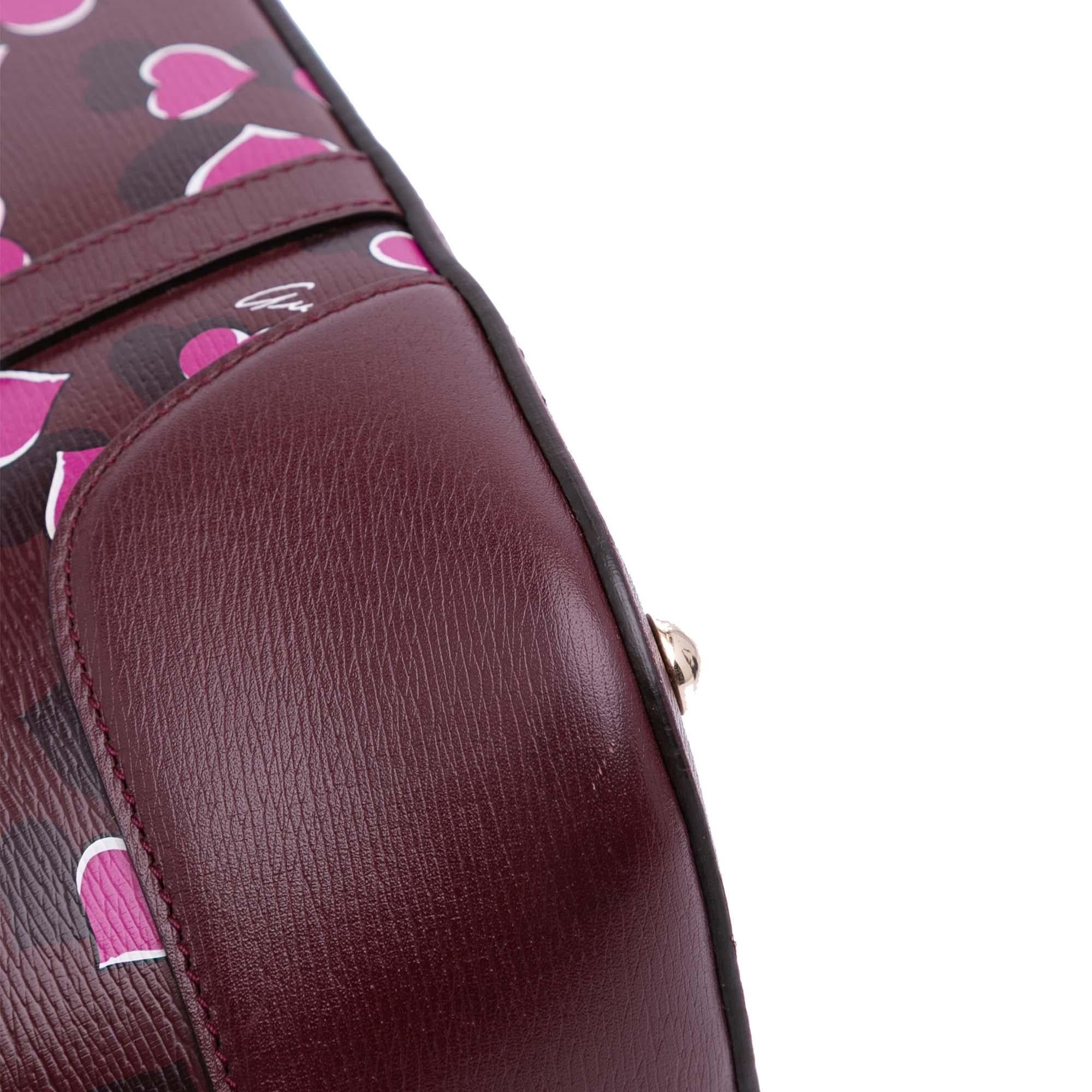 Gucci Small Leather Heartbeat Nice Dome Satchel