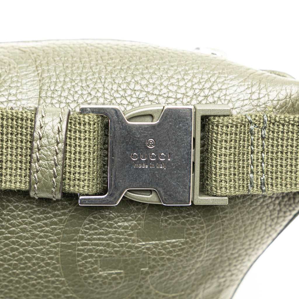 Gucci Small Leather Jumbo GG Belt Bag
