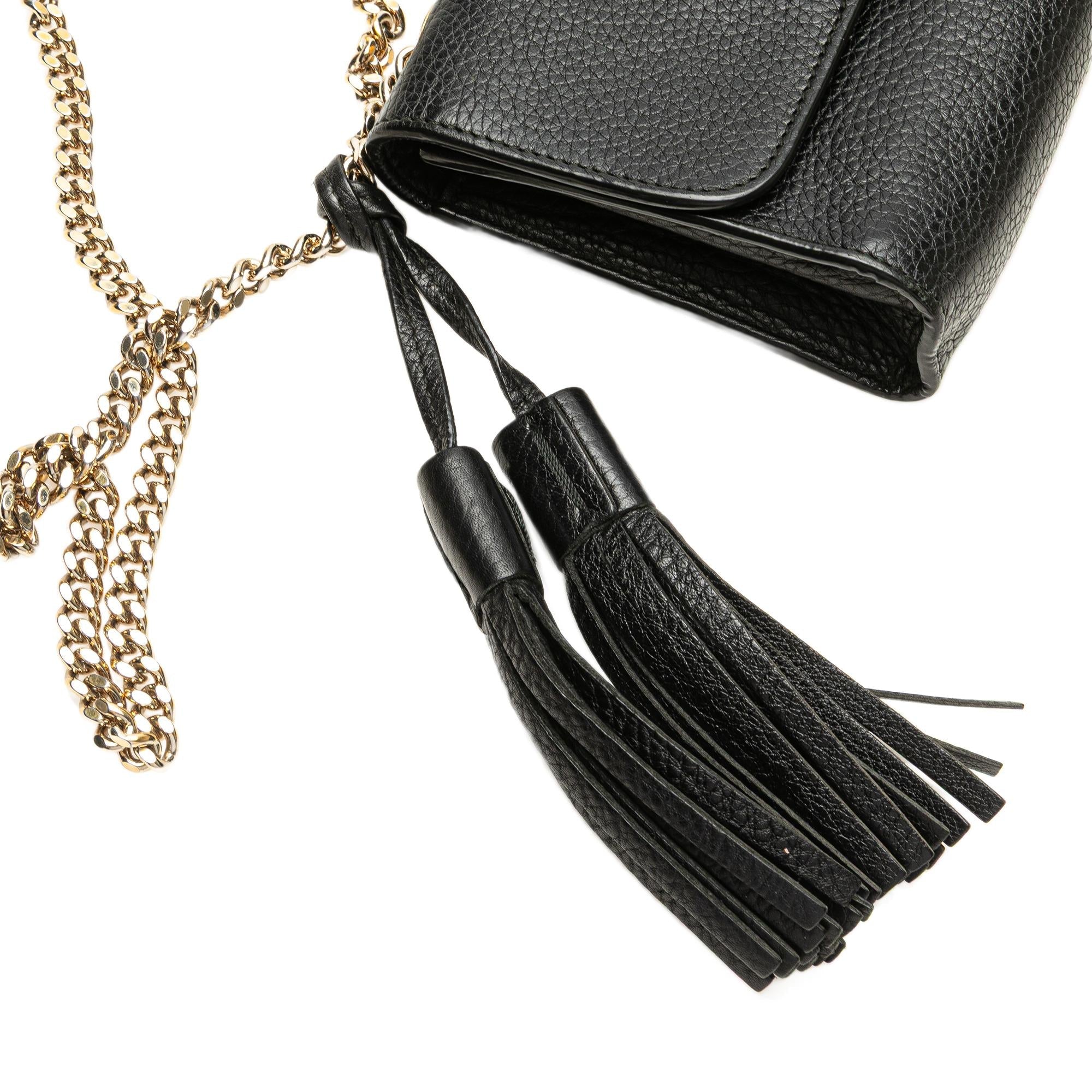 Gucci Small Leather Miss Bamboo Crossbody