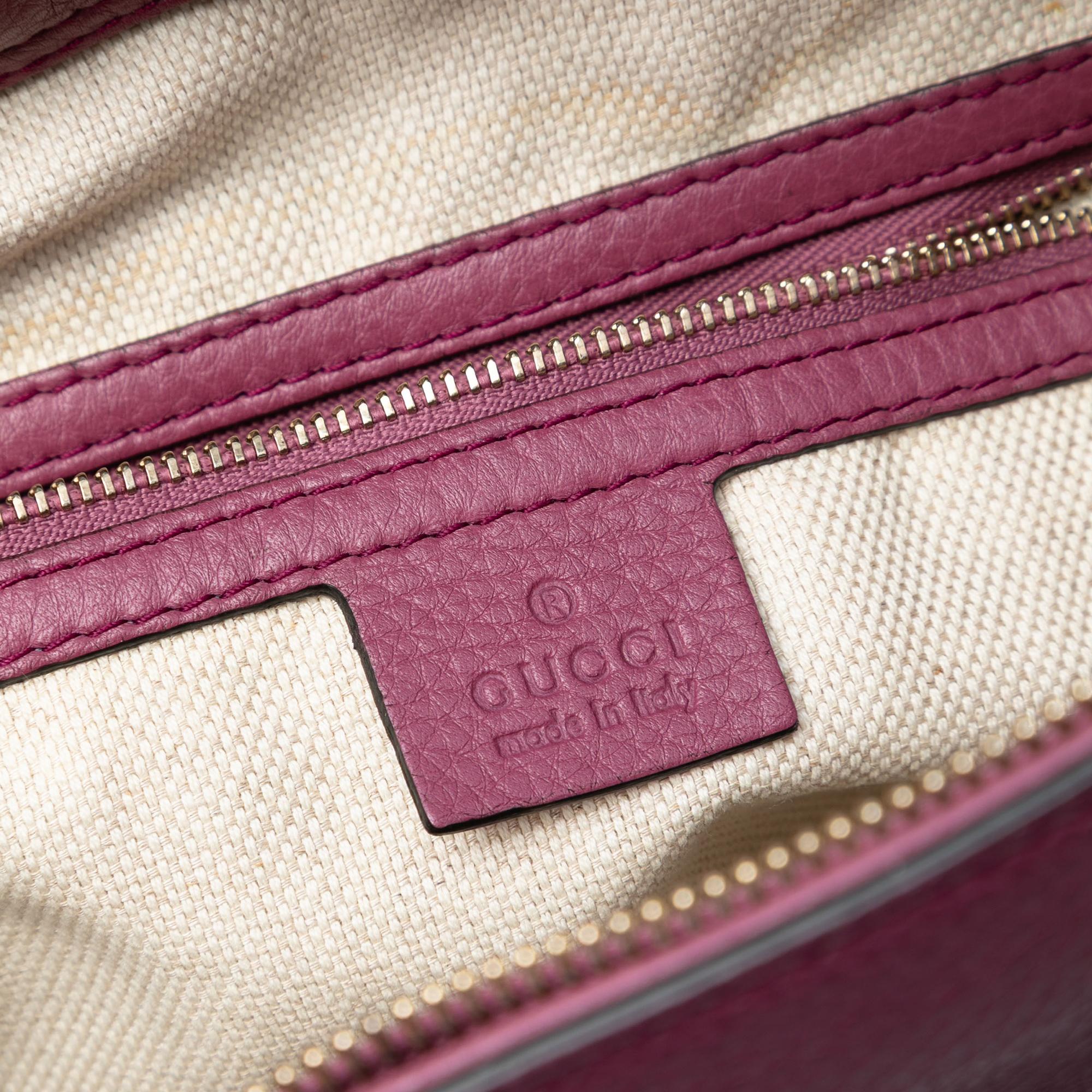 Gucci Small Leather Soho Cellarius Satchel