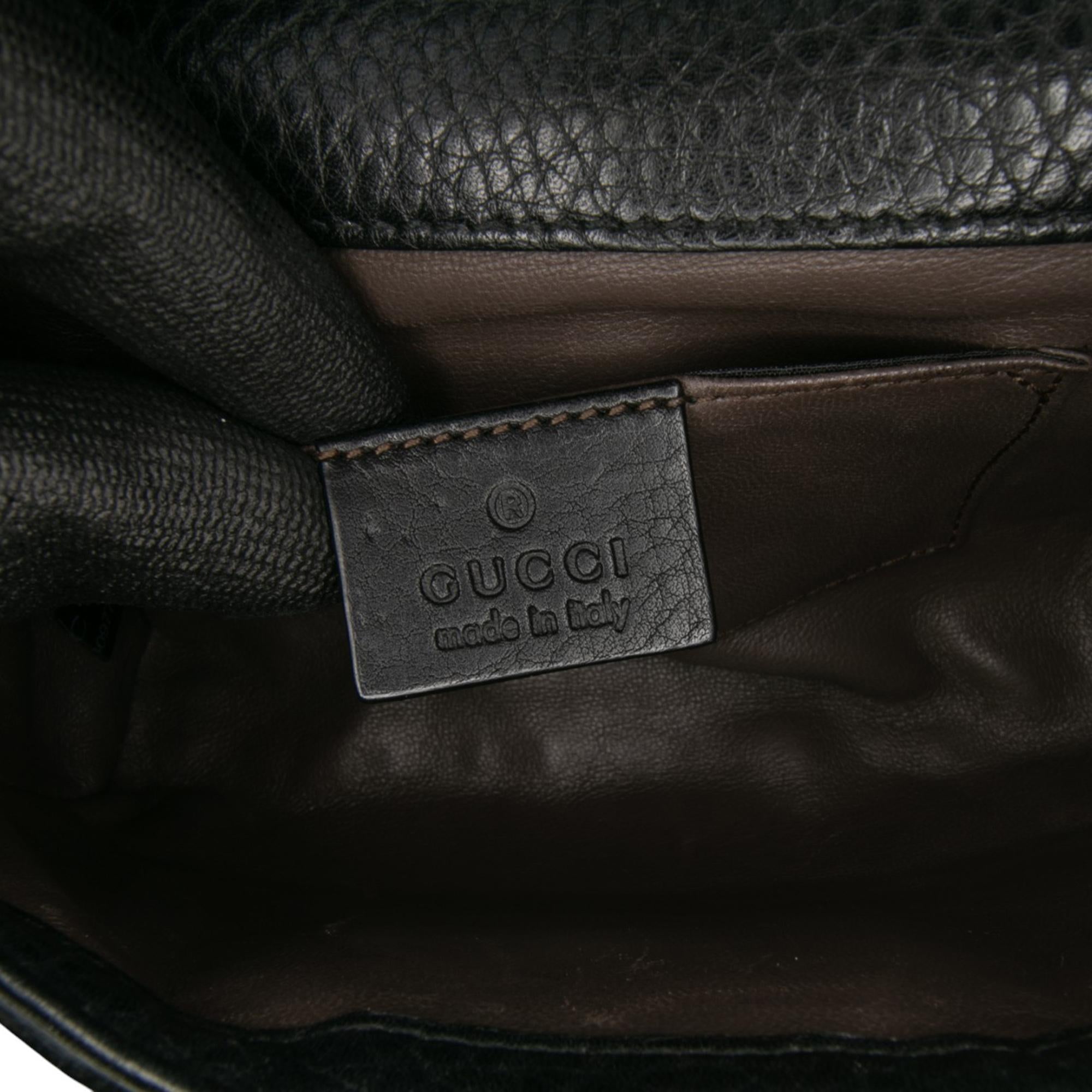 Gucci Small Leather Studded Miss Bamboo Crossbody