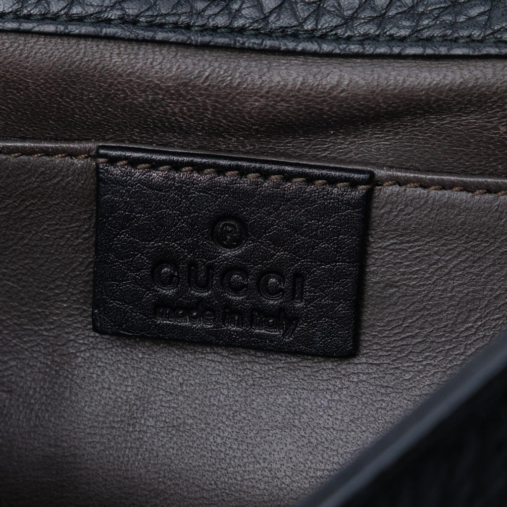 Gucci Small Leather Studded Miss Bamboo Crossbody