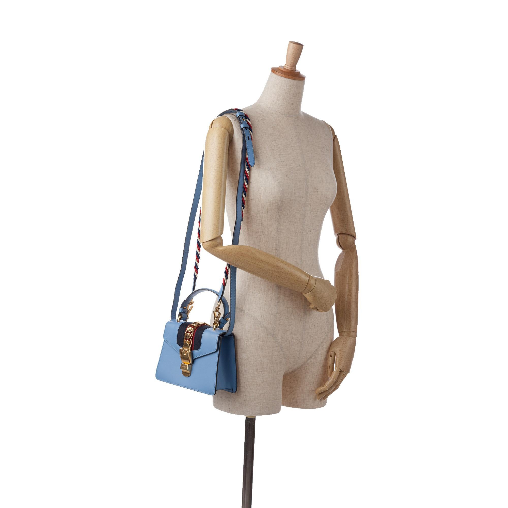 Gucci Small Leather Sylvie Satchel (SHG-rA40V1)