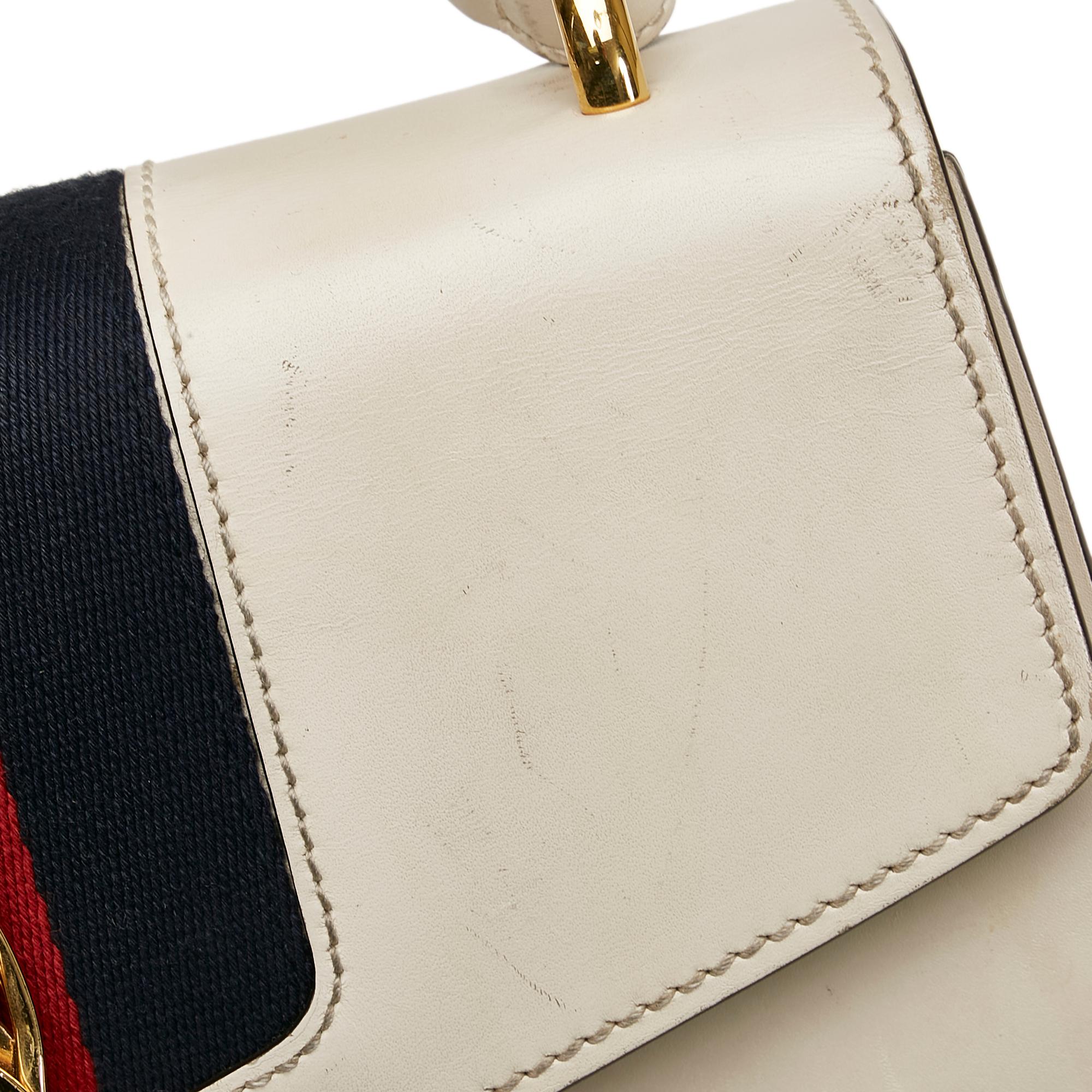 Gucci Small Leather Sylvie Satchel
