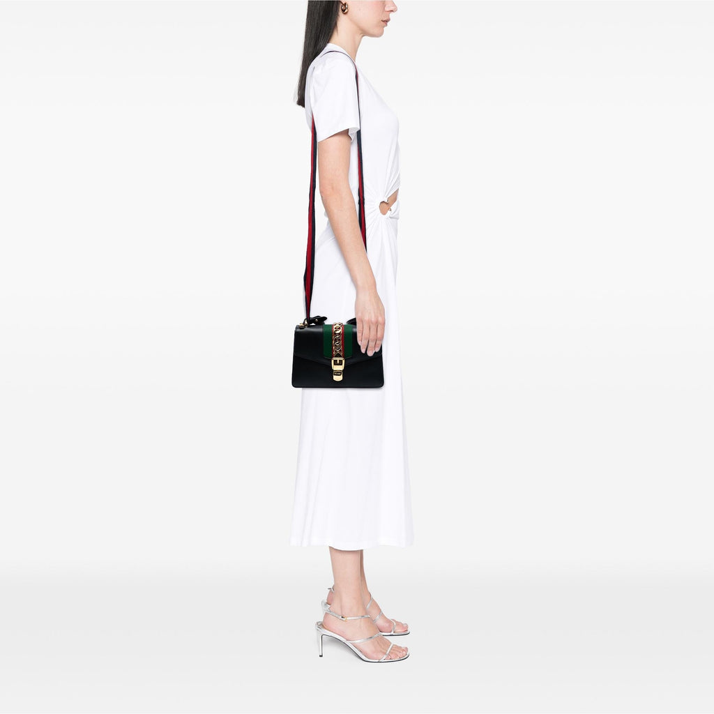 Gucci Small Leather Sylvie Satchel