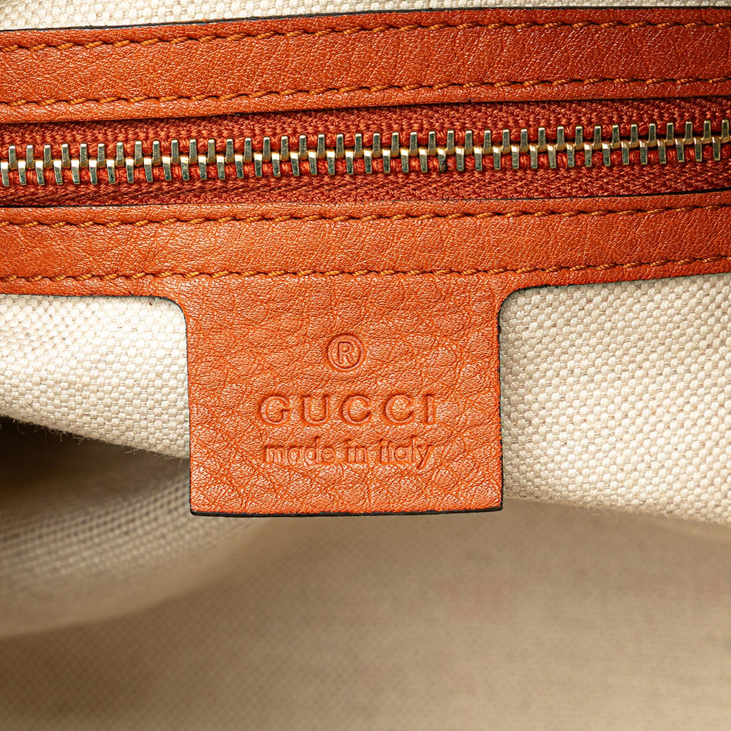 Gucci Small Leather Web Joy Boston Bag